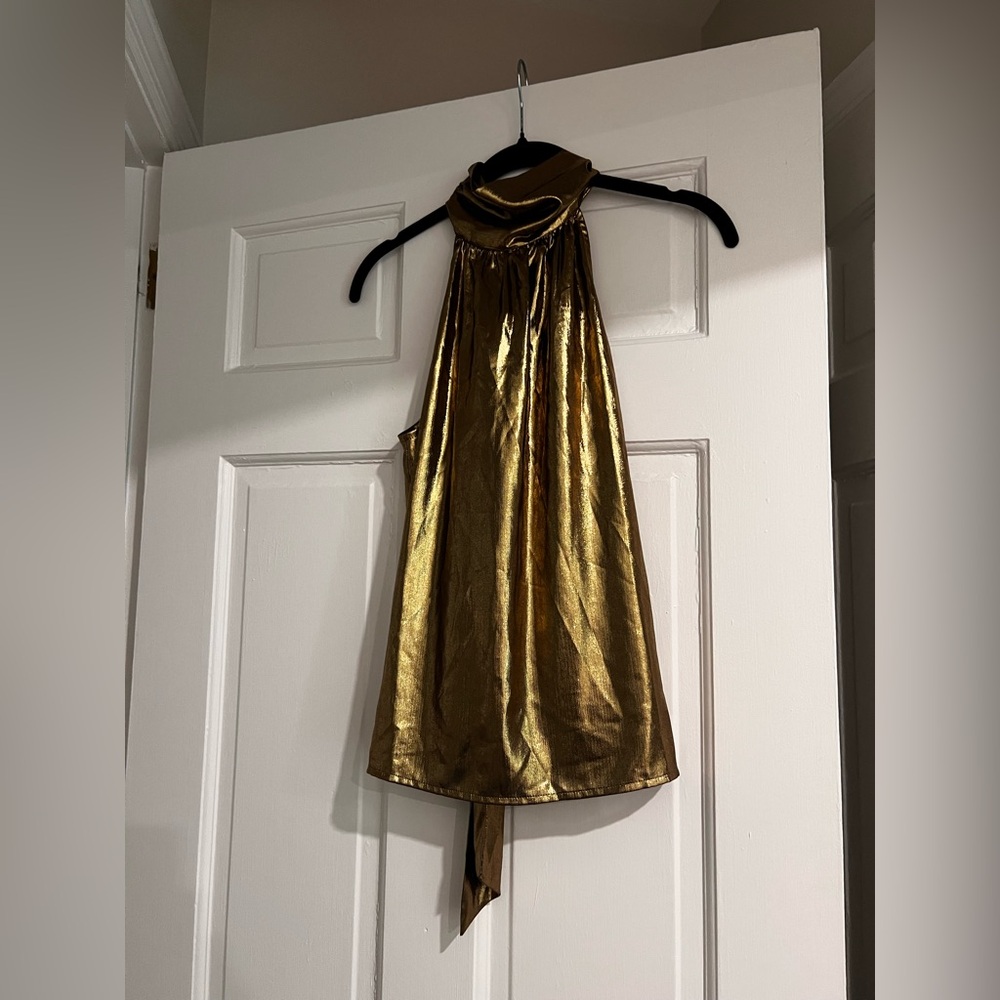 NWT Gold J Crew Halter